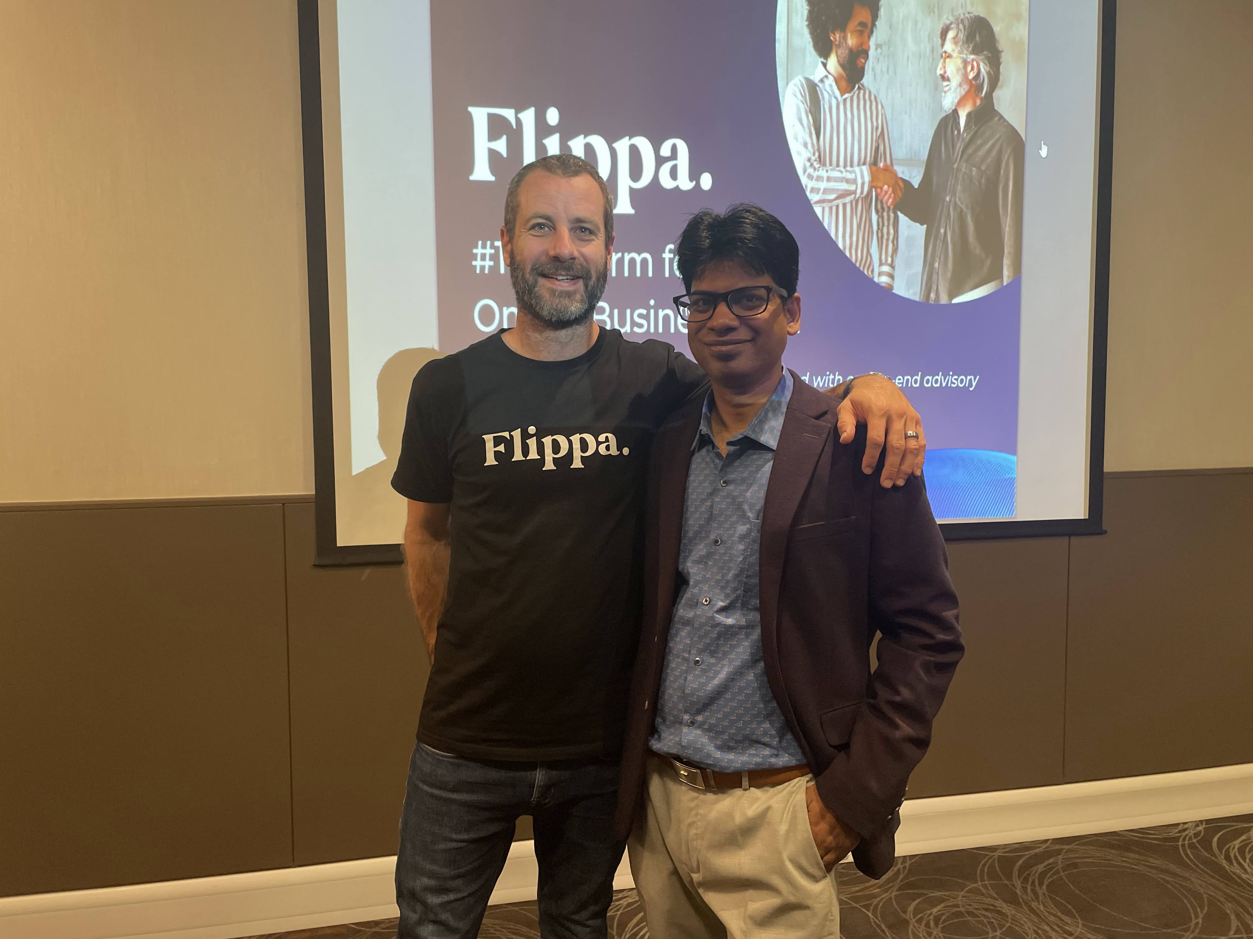 Zeeshan Alam at a Flippa event
